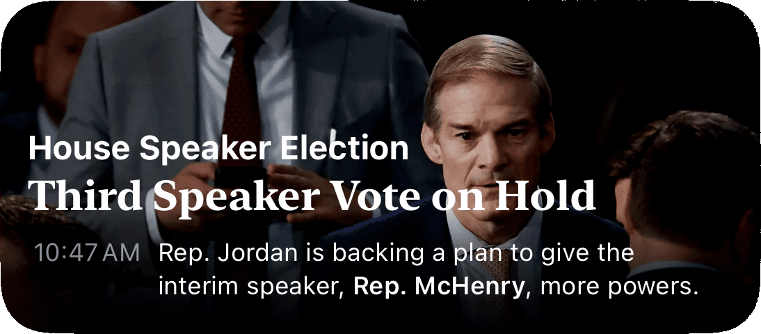 Live Updates on a House of Representatives Speaker Vote